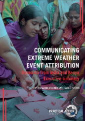 Communicating extreme weather event attribution: research from Kenya and India